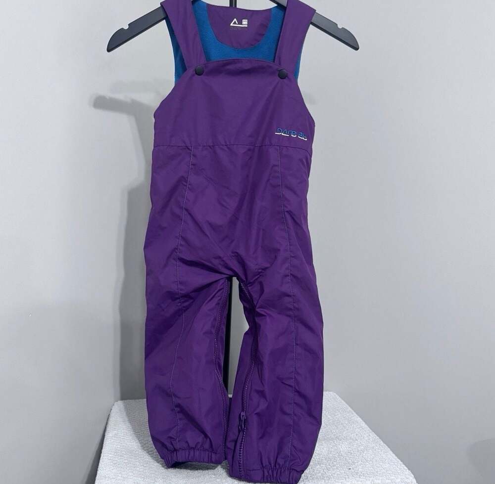 Dare 2b Kids Purple Snow Bib Ski Overalls Age 3-4